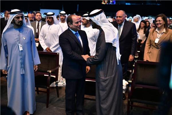 رئيس الإمارات يستقبل الرئيس السيسي 