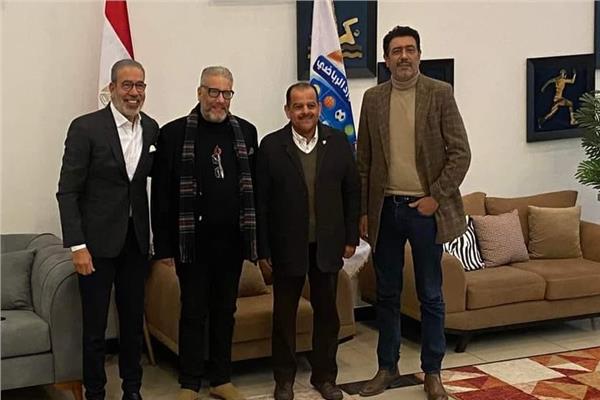 مدحت العدل، وأحمد وفيق، والمخرج وليد حسني، والنائب طارق عبدالهادي