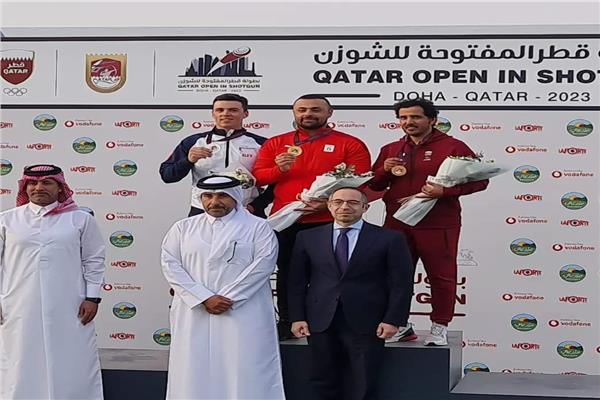 الرامي المصري عزمي محيلبة يتوج بذهبية بطولة قطر المفتوحة للخرطوش