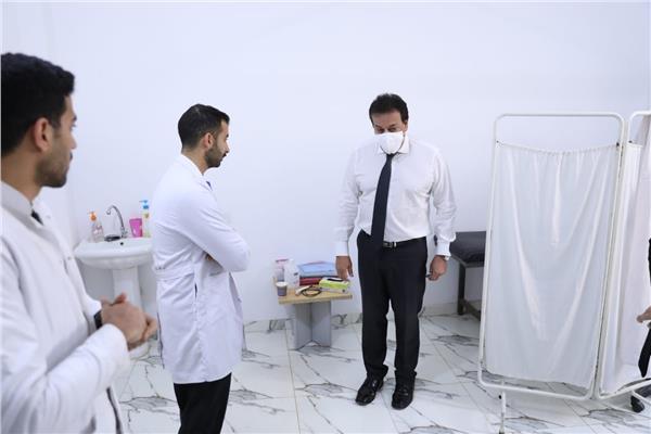 وزير الصحة يتفقد وحدة صحة الأسرة أبورواش 