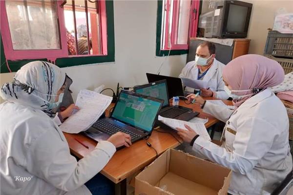 تنفيذ قافة طبية بقرية جمصة قدمت خدمات علاجية بالمجان لعدد ١٥٧٥ مواطن