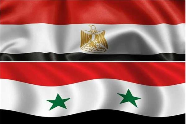 أعلام مصر وسوريا