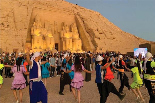 احتفال مصر بتعامد الشمس علي معبد أبو سمبل