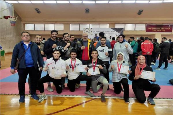 "طلاب طنطا " يحصدون 5 ميداليات ببطولة "الكونغ فو" للجامعات