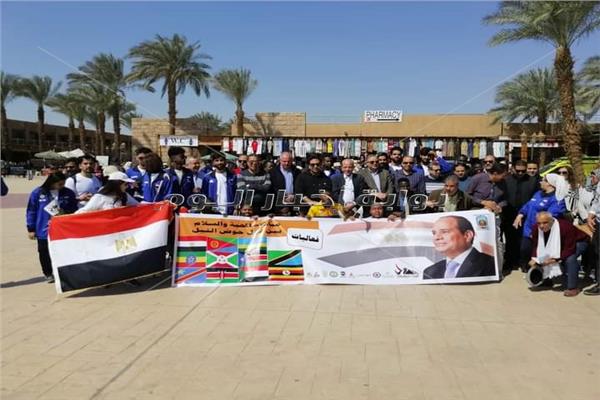مسيرة "المحبة والسلام بين دول حوض النيل " بالأقصر
