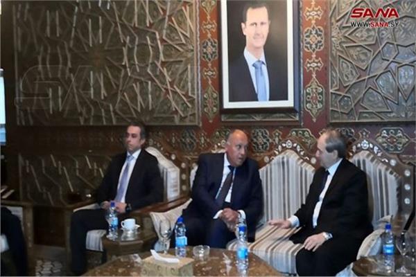 وزير الخارجية السوري يستقبل سامح شكري