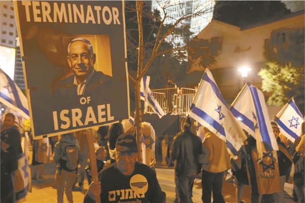 آلاف الإسرائيليين يتظاهرون رفضًا لمشروع تعديل النظام القضائى
