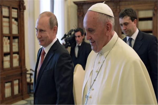 بوتين والبابا فرانسيس