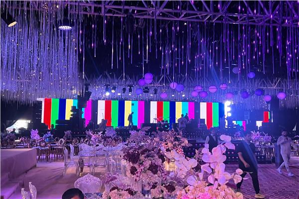 تجهيزات حفل زفاف حسن شاكوش