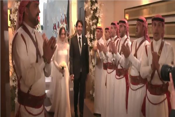 فرقة معان للفلكلور الشعبي اثناء استقبال الأميرة إيمان بنت عبد الله الثاني