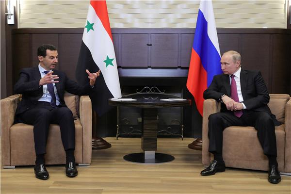 الروسي فلاديمير بوتين ونظيره السوري بشار الأسد