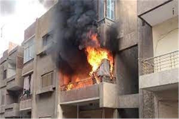 إخماد حريق داخل شقة بأوسيم