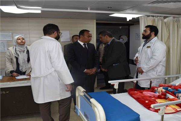  نائب محافظ المنيا يتابع انتظام الخدمة الصحية بمستشفي التأمين الصحي