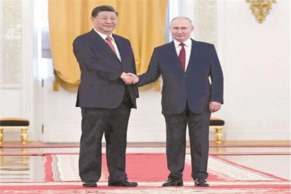الرئيس الروسي يستقبل نظيره الصيني في الكرملين      