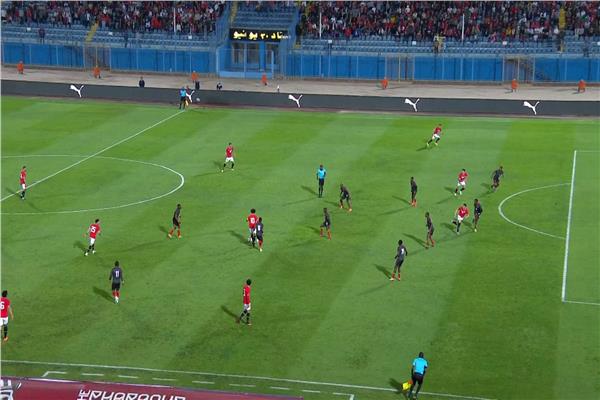 صورة من مباراة مصر ومالاوي