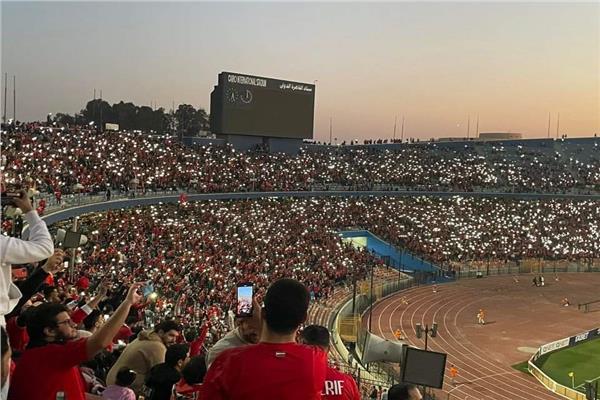 جماهير الأهلي تملئ ستاد القاهرة قبل بدأ المباراة