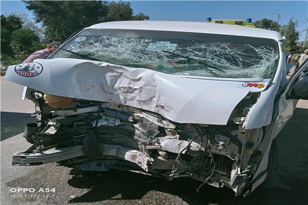 صورة للسيارة بعد الحادث 