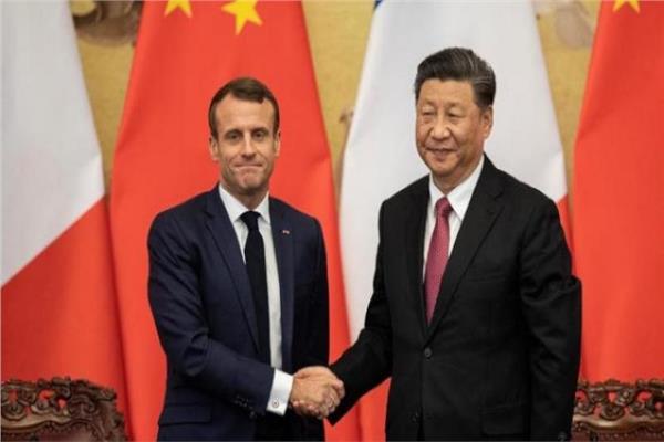الرئيس الفرنسي ونظيره الصيني