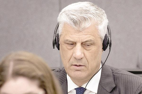 رئيس كوسوفو السابق هاشم تاجي   
