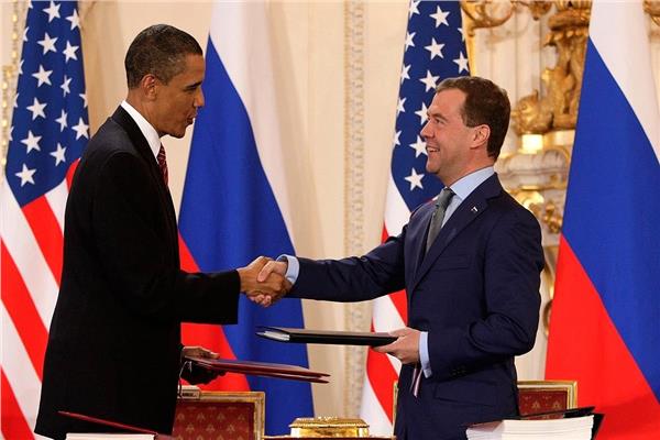 ديمتري ميدفيديف وباراك أوباما