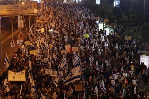 صورة أرشيفية للاحتجاجات في إسرائيل