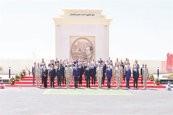 السيسى خلال إفتتاحه بعض المشروعات القومية فى سيناء