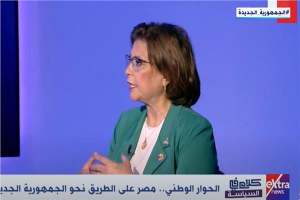 الدكتورة راندا مصطفى مقرر لجنة الصحة بالحوار الوطني
