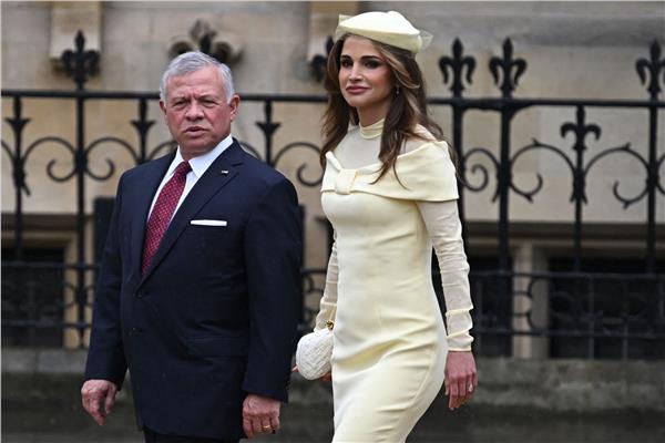 العاهل الأردني الملك عبدالله الثاني وزوجته الملكة رانيا (أ ف ب)