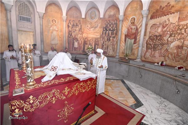 البابا تواضروس يتراس قداس عيد مارمرقس