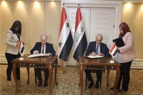 العراق وسوريا يوقعان بروتوكولات للتعاون الفني المشترك بالمجال المائي