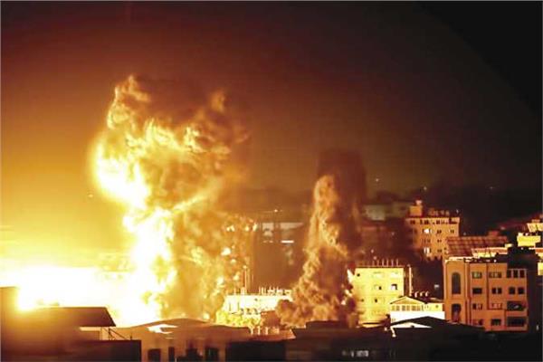 صورة من القصف الإسرائيلي لغزة