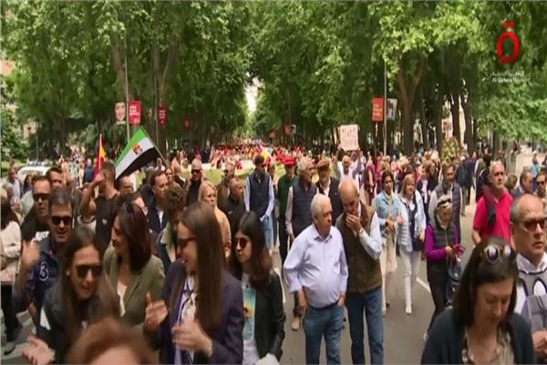  احتجاج مئات المزارعين في مدريد على السياسات الزراعية