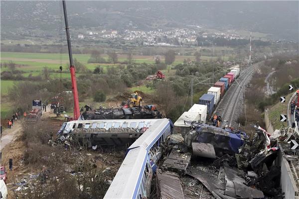 حادث قطار اليونان