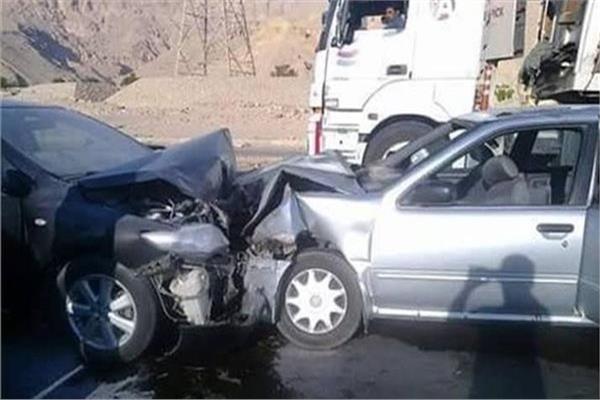 إصابة 6 أشخاص في حادث تصادم سيارة ملاكي بأخري بالمنيا 