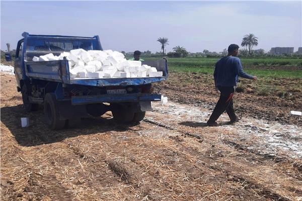 إزالة 652 حالة تعدي على أملاك الدولة والأراضي الزراعية ضمن الموجة 21 لإزالة التعديات بسوهاج