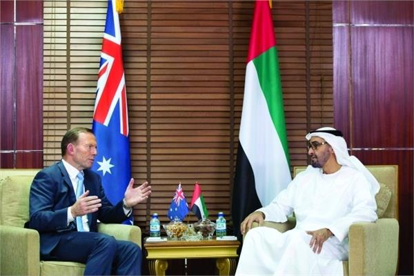 الرئيس الإماراتي ورئيس وزراء أستراليا
