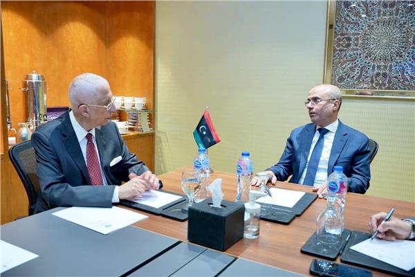 السفير حمدي لوزا ونائب رئيس المجلس الرئاسي الليبي عبد الله اللافي