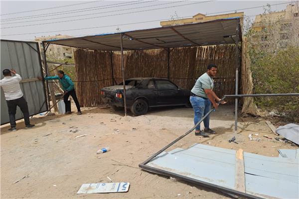  محافظة الجيزة  ترفع 5 آلاف حالة تعدي وإشغال للمنشأت التجارية والمقاهي 