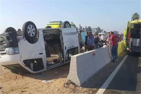 حادث طريق قنا - سوهاج الصحراوي