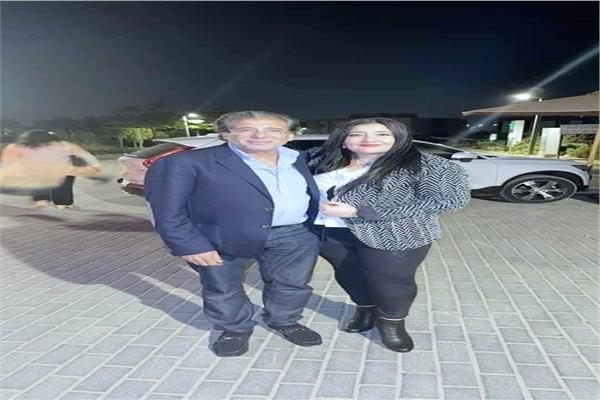 خالد يوسف وزوجته الفنانة التشكيلية شاليمار شربتلي