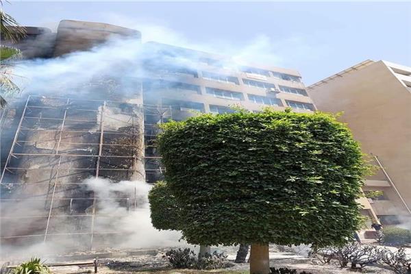 حريق مبنى خدمات محافظة القاهرة