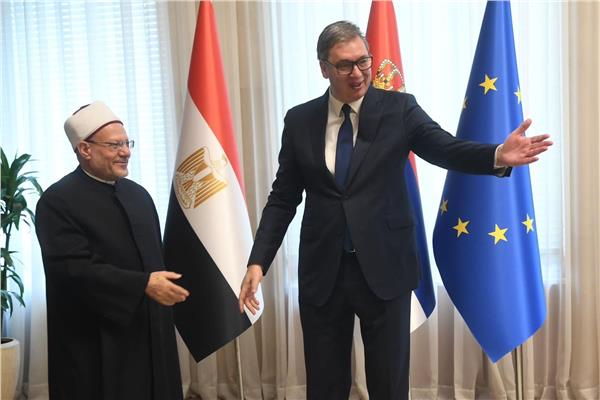 الرئيس الصربي يستقبل مفتي الجمهورية