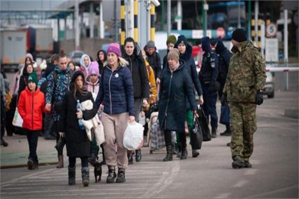 لاجئين أوكرانيين في بولندا - صورة أرشيفية