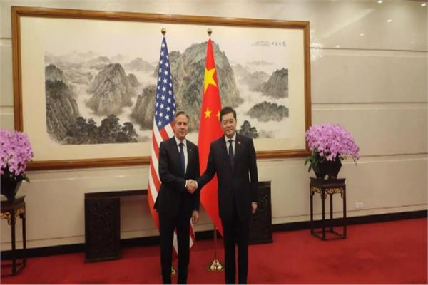 اجتماع وزيري خارجية الصين والولايات المتحدة في بكين