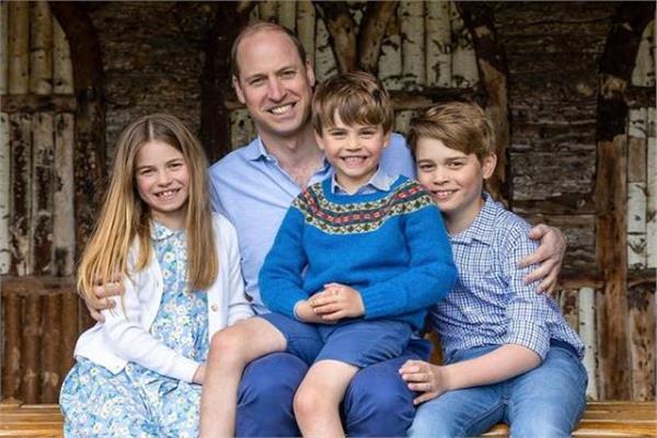 الأمير وليام يحتفل بعيد الأب مع أطفالة 