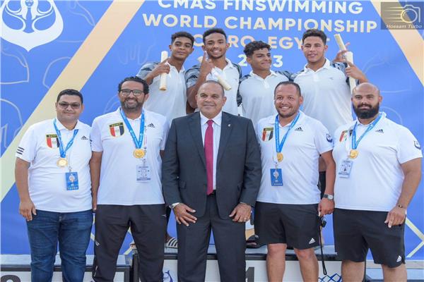 ناشئين منتخب مصر للسباحة بالزعانف
