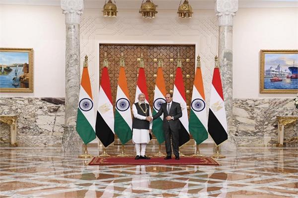 الرئيس السيسي ورئيس وزراء الهند