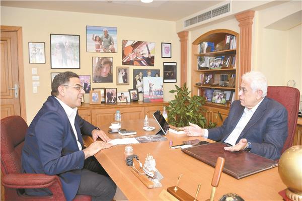 د.حسام بدراوى خلال حواره مع «الأخبار»