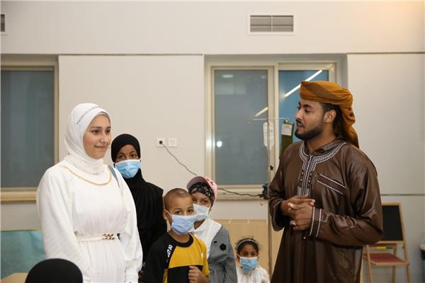 المنشد الشهير أحمد حسن، داخل مستشفى شفاء الأورمان