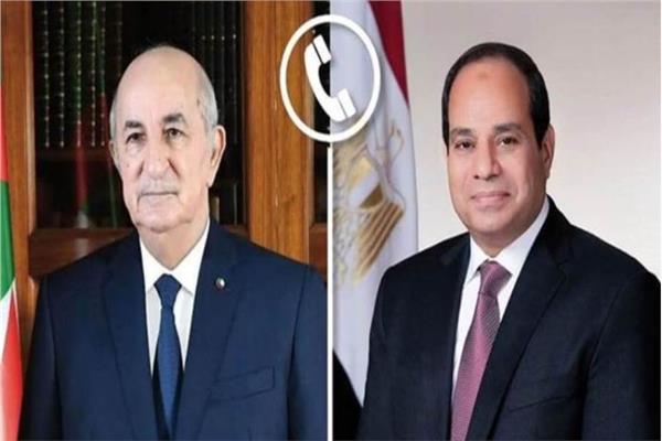 الرئيسان عبد الفتاح السيسي وعبد المجيد تبون